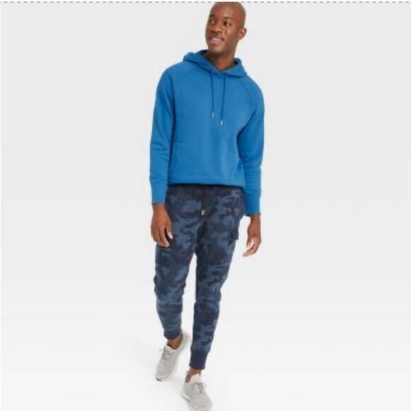 All In Motion Navy Camo Fleece Joggers Size XXL NWT - Picture 3 of 6